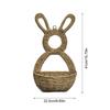 Easter Bunny Wall Basket Rattan Woven Easter Rabbit Decor Wall Pocket Bunny Hand Woven Basket for Home Farmhouse Outdoor Indoor