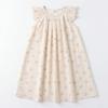 Sweet Cherry Print Girls Dress Summer Flutter Sleeve Pleated Skirt Baby Clothing