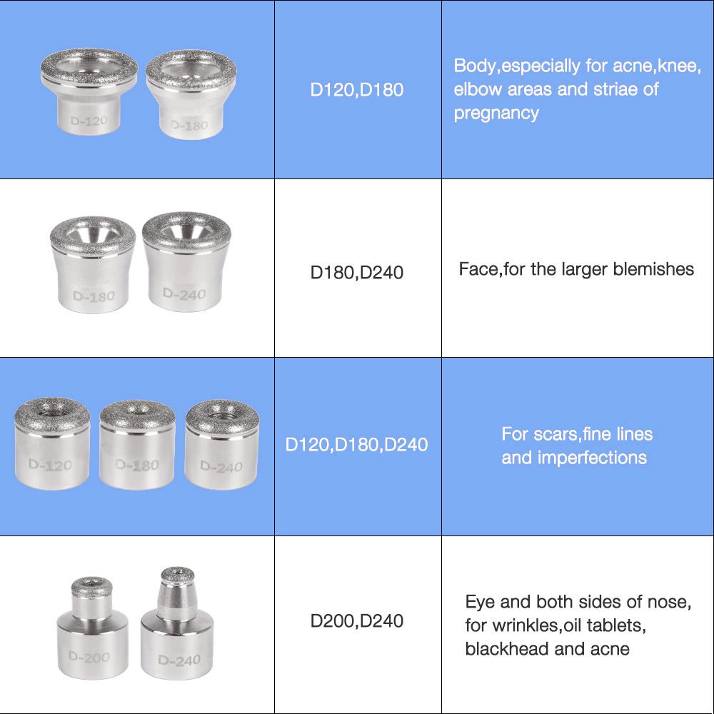 9 Tips 3 Wands Diamond Dermabrasion Accessory Replacement Tips Diamond Wands Filter Skin Microdermabrasion Facial Care Beauty Tools