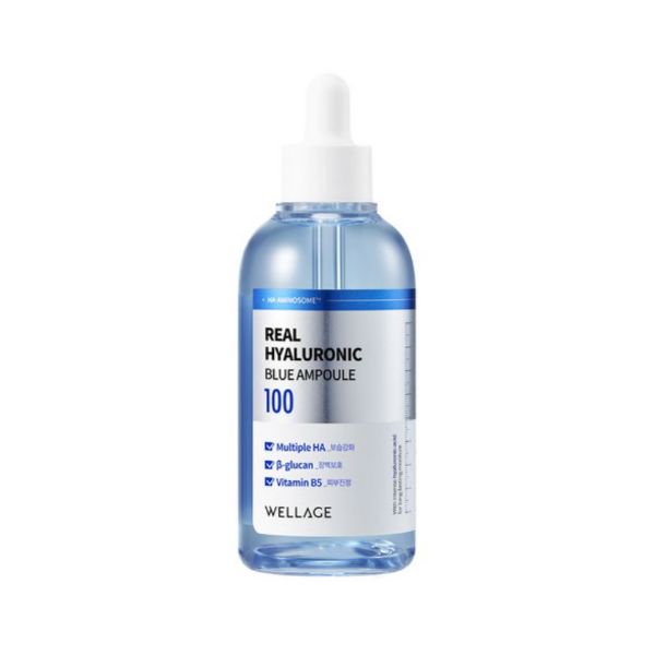 WELLAGE Real Hyaluronic Blue Ampoule Deep Hydration Serum 75ml