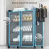 3-Tier Countertop Dish Drying Rack with Dustproof Cover