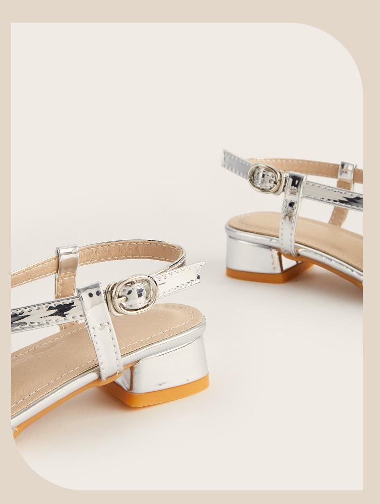 2025 Winter Rhinestone Crystal Flower Girls' Sandals: Stylish Flats & High Heels