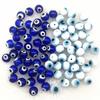 6mm 8mm 10mm Blue/White Glass Beads Evil Eye Beads for Jewelry Making DIY Handmade Bracelets Accessories