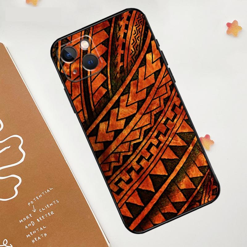 Maorské Polynéské Samojské Kmenové Pouzdro Pro iPhone 17 Pro Max 17 Air 16 15 14 13 12 11 Pro Max Plus Mini 16e Funda Kryt