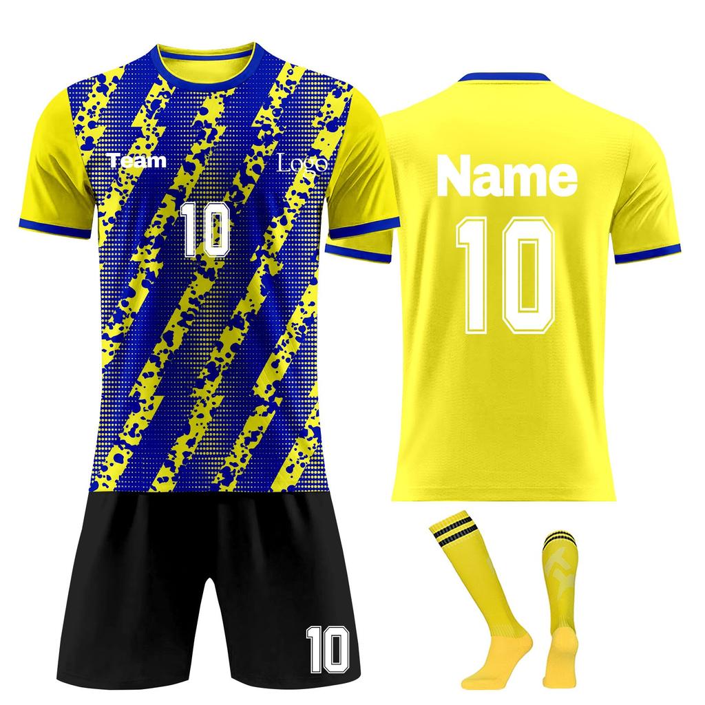 Personalised Shirts Kit Mens Girls With Name Number Custom Football Jerseys For Boys Training Suit