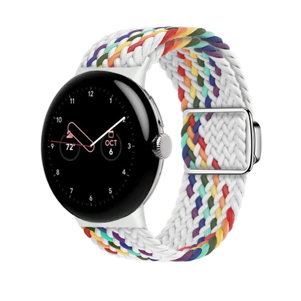 Braided Loop Strap for Google Pixel Watch 4/3 41mm Nylon Replacement Bracelet Wristband for Pixel Watch 4 3 2 1 Band Accessories