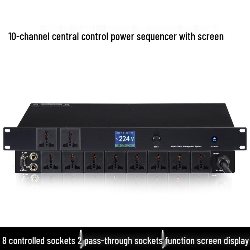 Professional RS232 Central Control Sequencer for Public Address and Theater Power Management