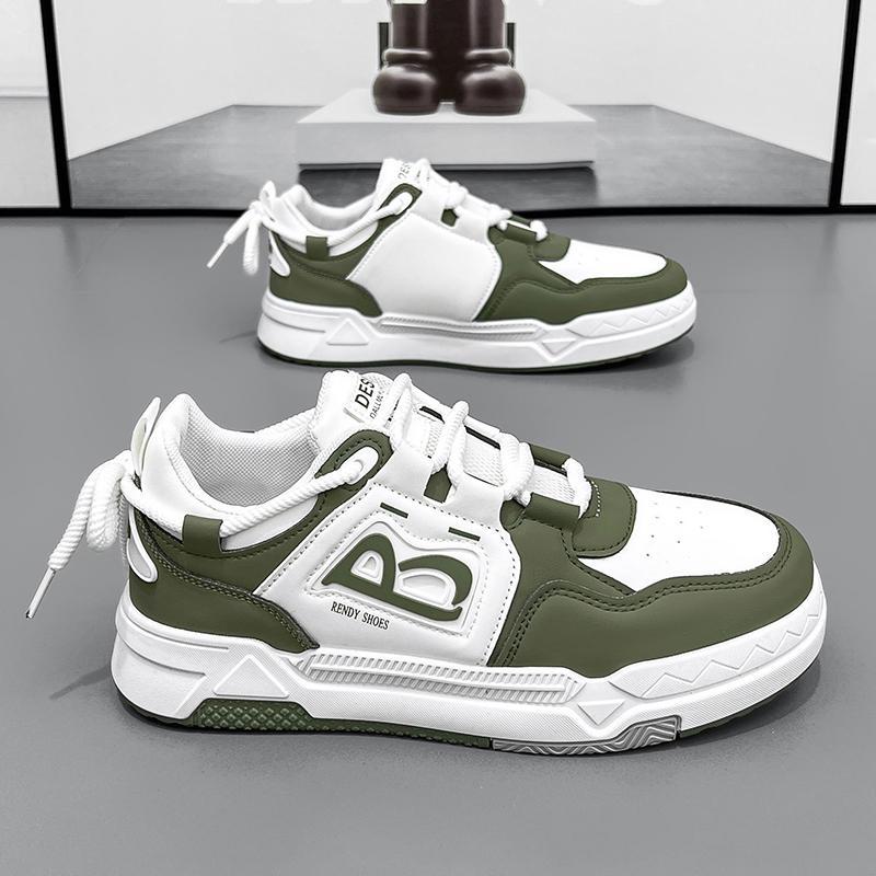 

New men s shoes casual trend thick baseplate shoes wear-resistant sports shoes student fashion white shoes heightening breathable running shoes 44