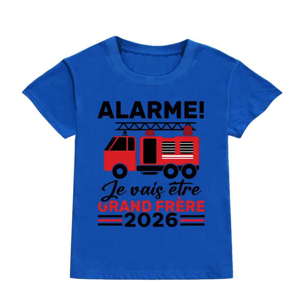 

Alert: I Will Become Big Brother 2026 Print Kid Shirt Pregnancy Announcement Child Tee Top Fashion Short Sleeve T-shirts Clothes 100