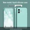 Liquid Silicone Drop Protection Case for Apple 16 Plus - Skin-Friendly, Full Coverage, Solid Color