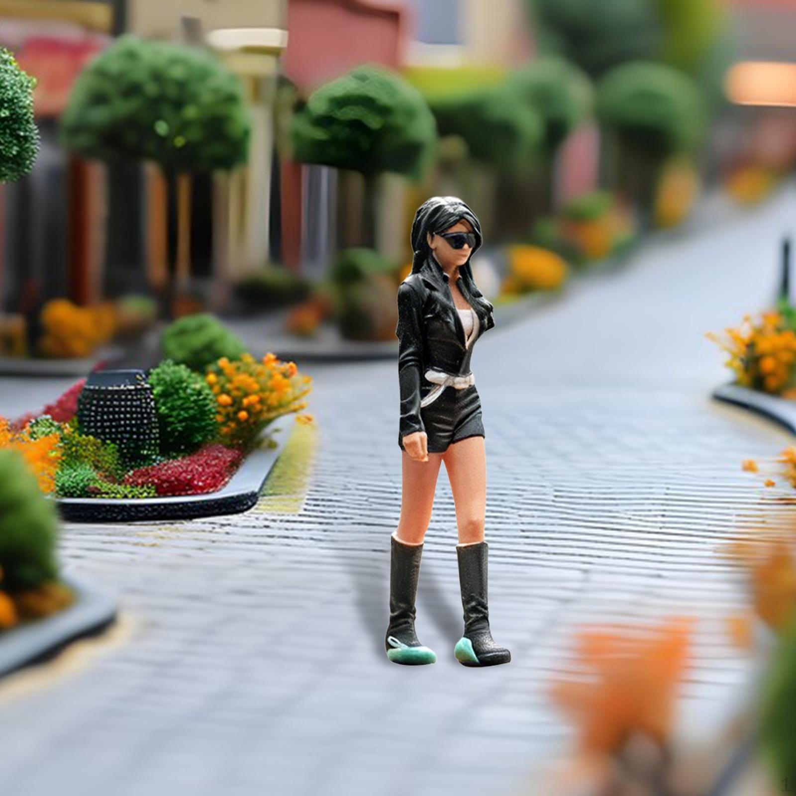 1:Масштаб 64 Миниатюрная Женская Фигурка Диорама Симуляция Декорация Аксессуары Микро Пейзажа Сцена