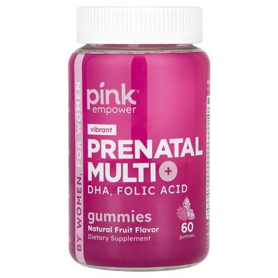 Multi Gummy Jelly for Pregnant Women + DHA, Folic Acid, Natural Fruit Flavor, 60 Gummies