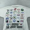 Vintage Rolling Rock WZXL New Jersey Shore T-Shirt Large White Beer USA 1993 90s
