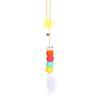 Bite-Resistant Cat Teaser with Feather & Catnip - Hanging Self-Play Toy for Kittens