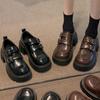 Wear platform leather shoes, spring retro with skirts, Mary Jane non-slip shoes