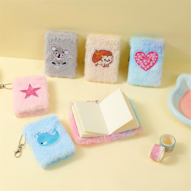Mini Plush Writing Pad Ergonomic Pocket Notebook Recycled Paper Notepad For Office School Essential