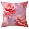 New Spring Flower Pink Rose Pillowcase Home Living Room Sofa Cushion Pillowcase
