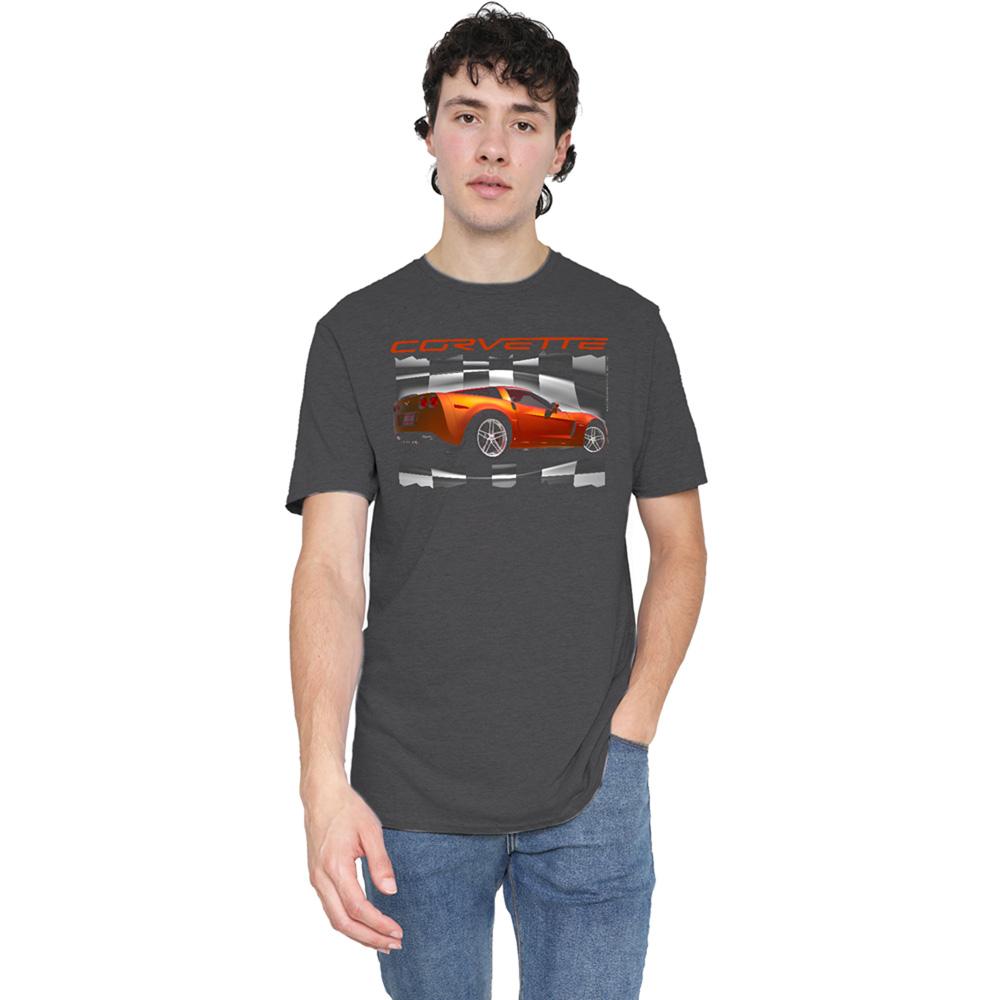 Chevrolet Unisex Adult Orange Z06 Vette Heather T-Shirt