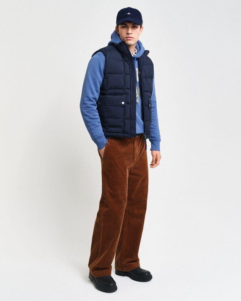 Зимняя куртка GANT MID DOWN VEST modischer Steppung marine