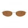 Luxury Polygon Small Frame Oval Exquisite Metal Glasses for Men and Women Rectangle Anti-Uv Sunglasses Ladies Rhombus Eyewear