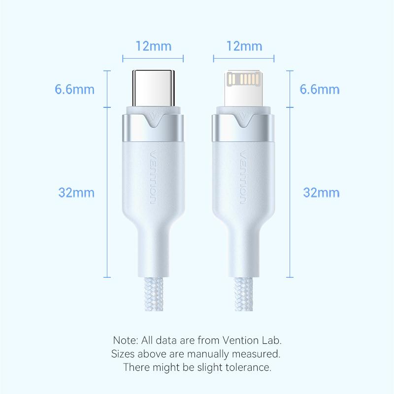 Кабель Vention USB Type C PD 27 Вт для iPhone 15 14 13 12 Pro X 8 — фото 11