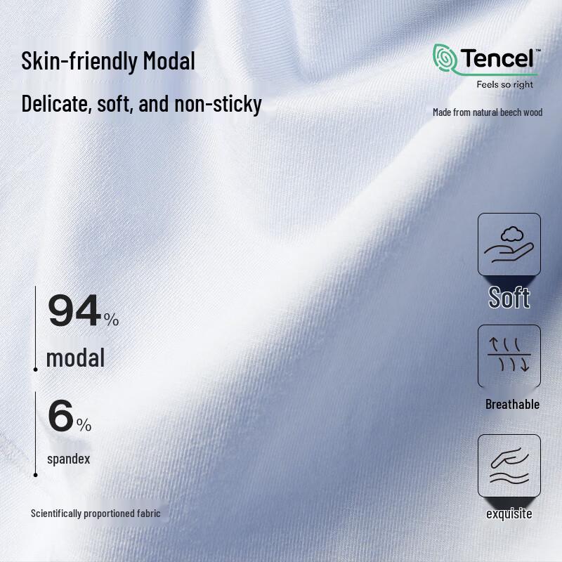 Ubras Damen-Modal-Slips mit mittelhohem Bund, antibakteriell, 7A, 3er-Pack