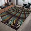 3D Abstract Carpet Color Lines Carpet Living Room Tea Table Visual Carpet Mat