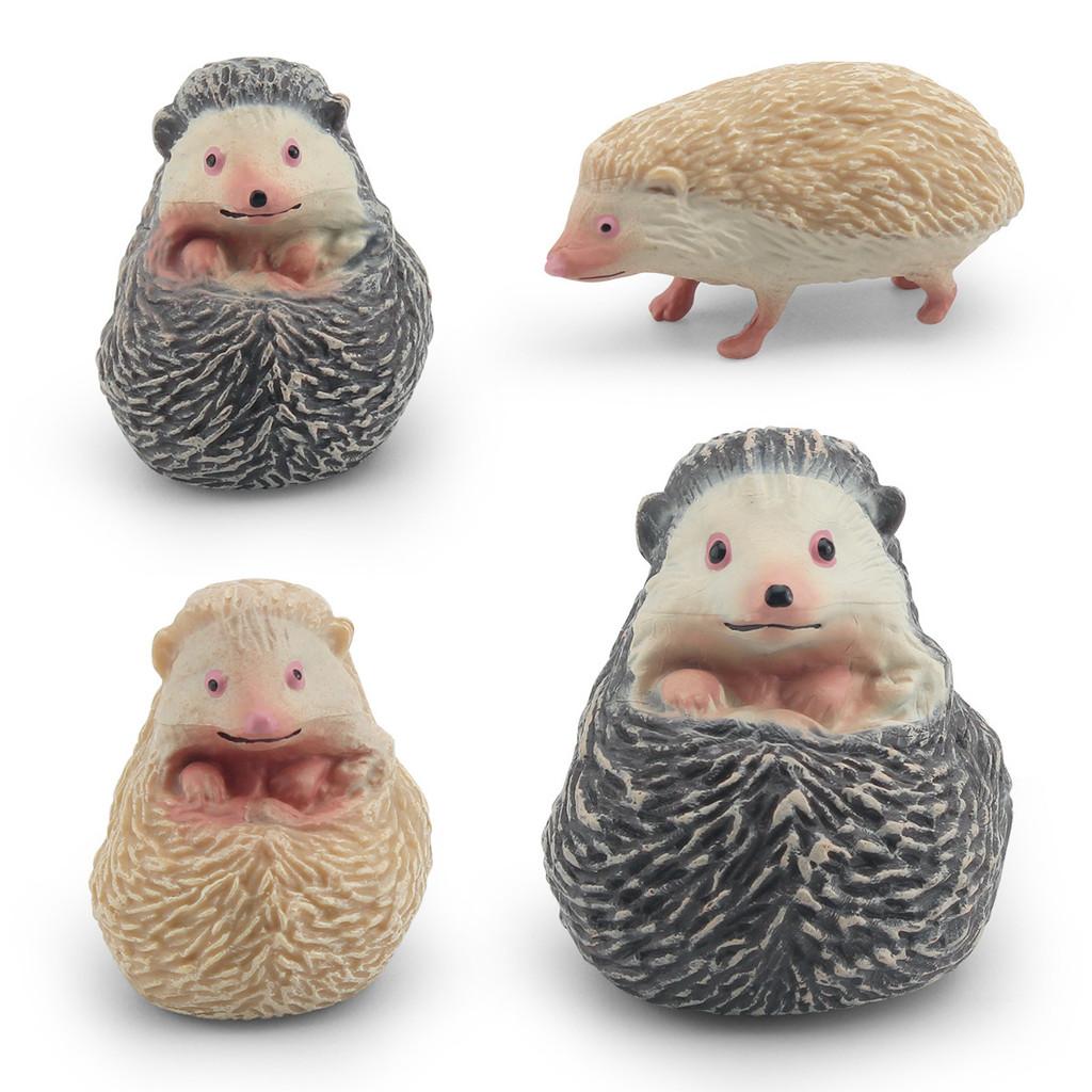 Detaillierte Waldtier-Igel-Modelle aus strapazierfähigem PVC, perfekt für Ausstellung und Spiel