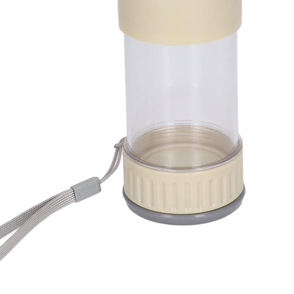 2 in 1 Dog Water Bottle Portable Leakage Proof Pet Water Dispense for Dog Cat Outdoor Walking Traveling 350ML White