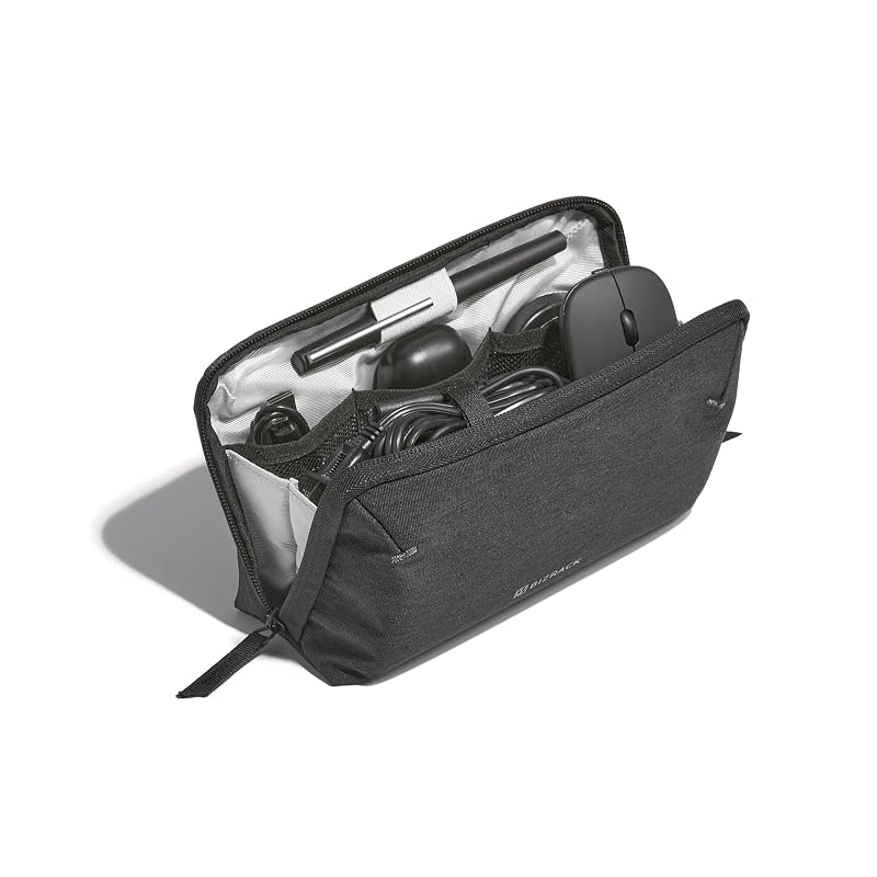 KOKUYO Gadget Pouch BIZRACK M Size Black AMBG-BR200D
