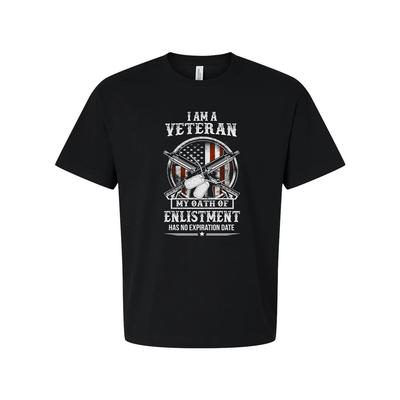 I Am A Veteran T Shirt With My Oath Of Enlistment Has No Expiration Date Graphic
