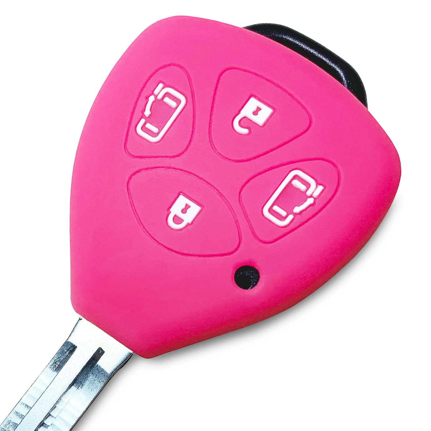 [IKT] Silicone cover for keyless keys for Toyota cars, 4 розовый