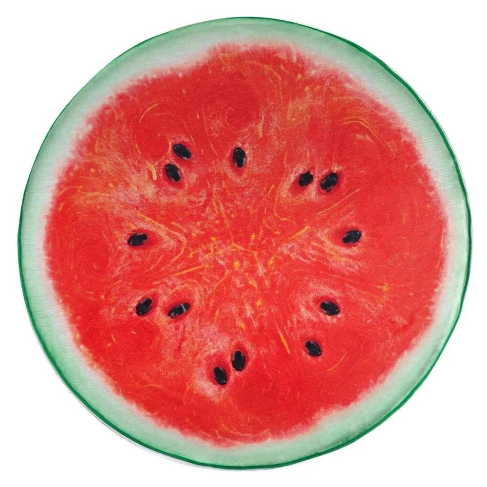 Tappeto Rotondo con Stampa di Frutta 3D Tappeto Circolare per Bagno Soggiorno Camera da Letto Decorazioni Tappetini Antiscivolo per Ingresso Tappetino per Porta Cucina
