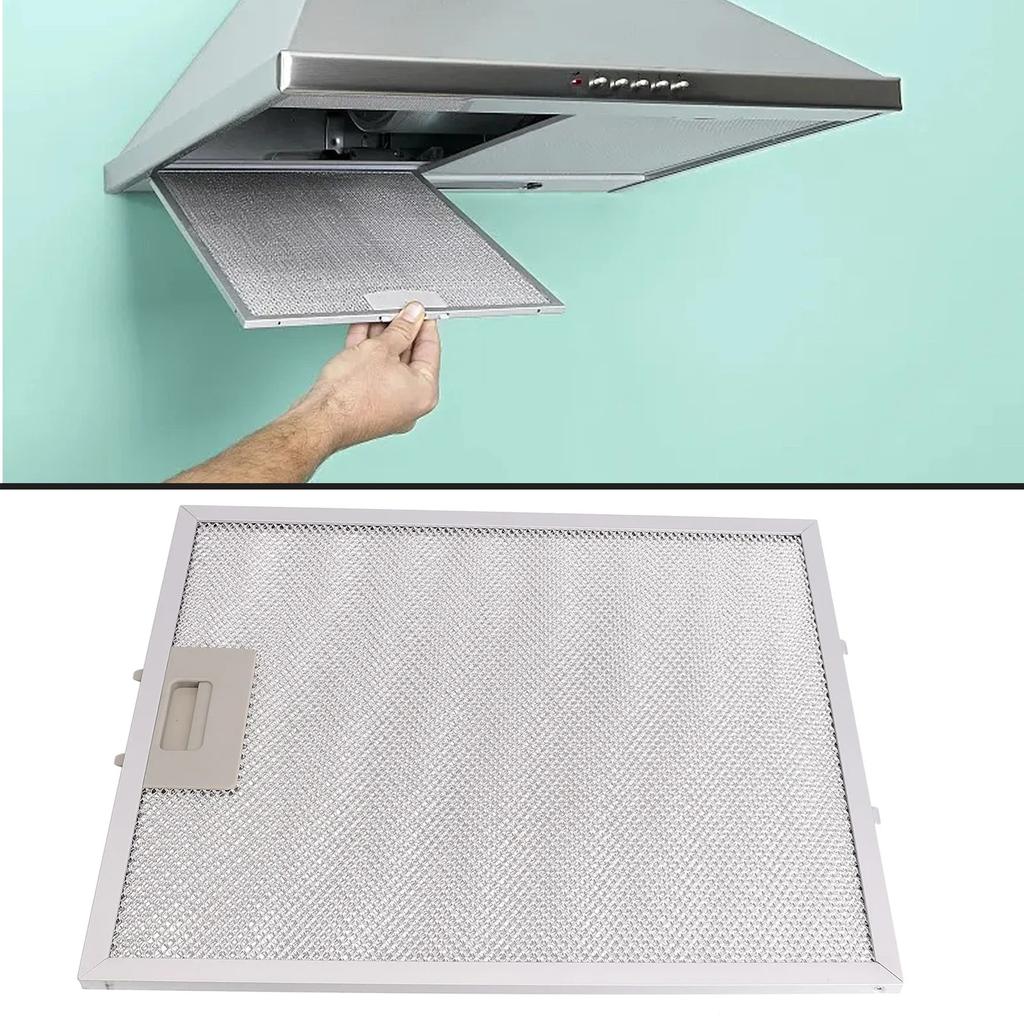 Accessories Cooker Hood Filter 350x285x9mm Silver Stainless Steel Extractor Vent Filter Kitchen Supplies High Quality Brand New