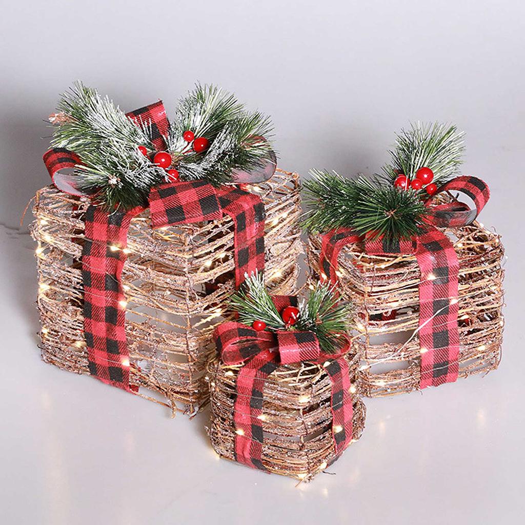 Vánoční dekorace Dárková krabička Dekorace dvora Dekorace okna Rekvizity