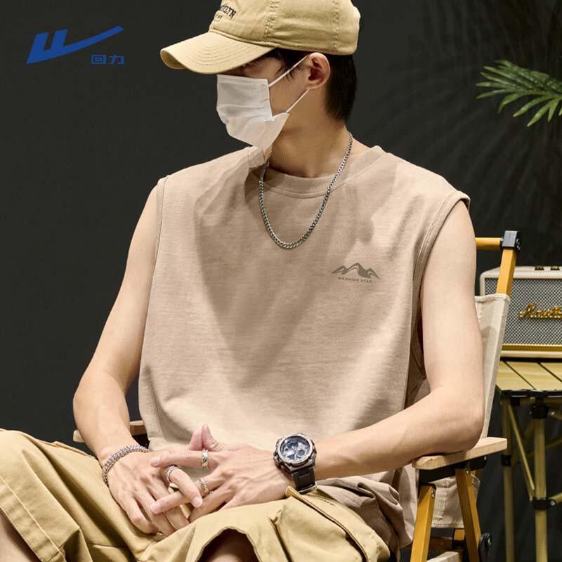 Warrior Men s Loose Fit Pure Cotton Sleeveless T-Shirt M