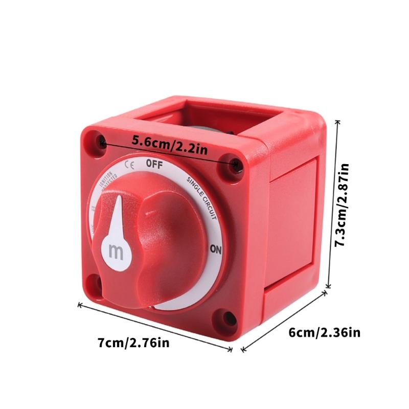 Battery Switches 12-48V Waterproof Battery Power Cut Switches Disconnect Isolator for Car Vehicle Boat