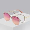 1/2 In 1 Magnetic Clip On Myopia Cat Eye Sunglasses Women Anti Glare Driving Eyewear Fashion Computer Glasses