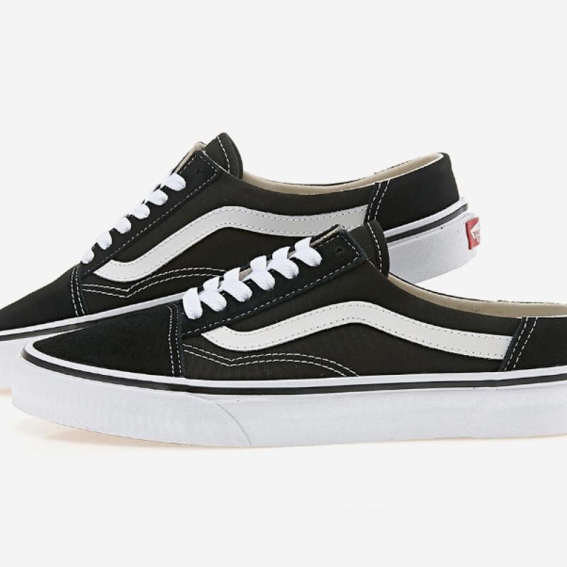 Vans Old School Mules   Black True White Vn0a3mus6bt Black True White