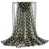 Scarf Neckerchief Headband Hijab Scarf Ladies Women's Scarves Shawl Silk Scarf Polka Dot Scarf