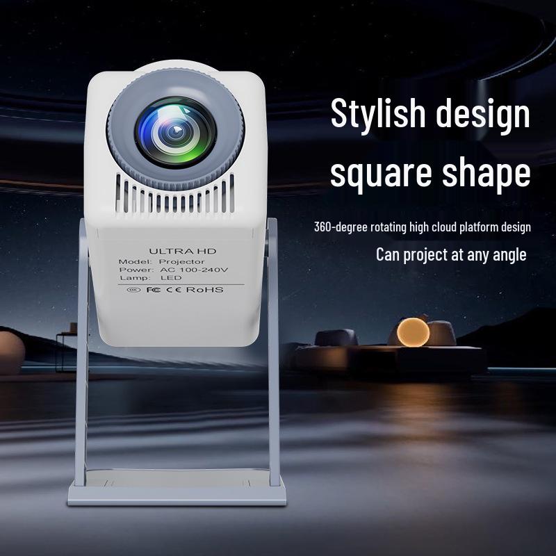 HY300 4K Ultra HD Mini Projector for Home and Office - 1080p Portable Outdoor Cinema