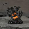 Haunted House Decoration Halloween Decoration, Ghost Face Tree Stump Lantern, LED Twisted Night Lamp Glowing Pumpkin Decor, Festival Atmosphere Horror