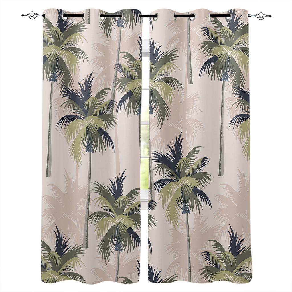 Tropische Pflanze Palme Blackout Vorhänge für Wohnzimmer Schlafzimmer gedruckt Fenster Behandlung Vorhänge Home Decor