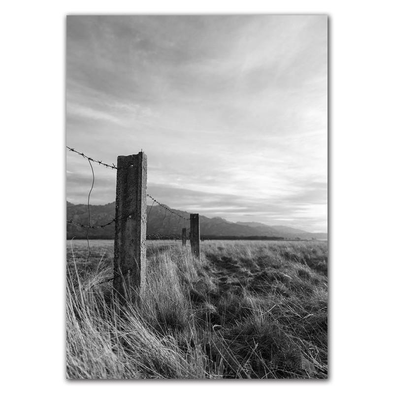 Bridge Poster Black And White Wall Art Print Nordic Wall Poster Landscape Modern Minimalist Wall Pictures For Living Room HD0091