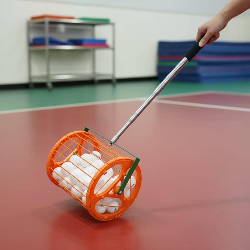 Table Tennis Ball Picker with Telescopic Handle Adjustable-Angle for Training