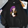 K-Pop Demon Hunters Rumi Drawing Print Men Woman Hoodies Funny Harajuku Loose Casual  Loose Couple's Clothing Top