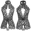 Sexy Lingerie Porno Women Plus Size S-2XL Bodysuit Role Play Clothes Transparent Nightgown Open Crotch Underwear Exotic Costumes