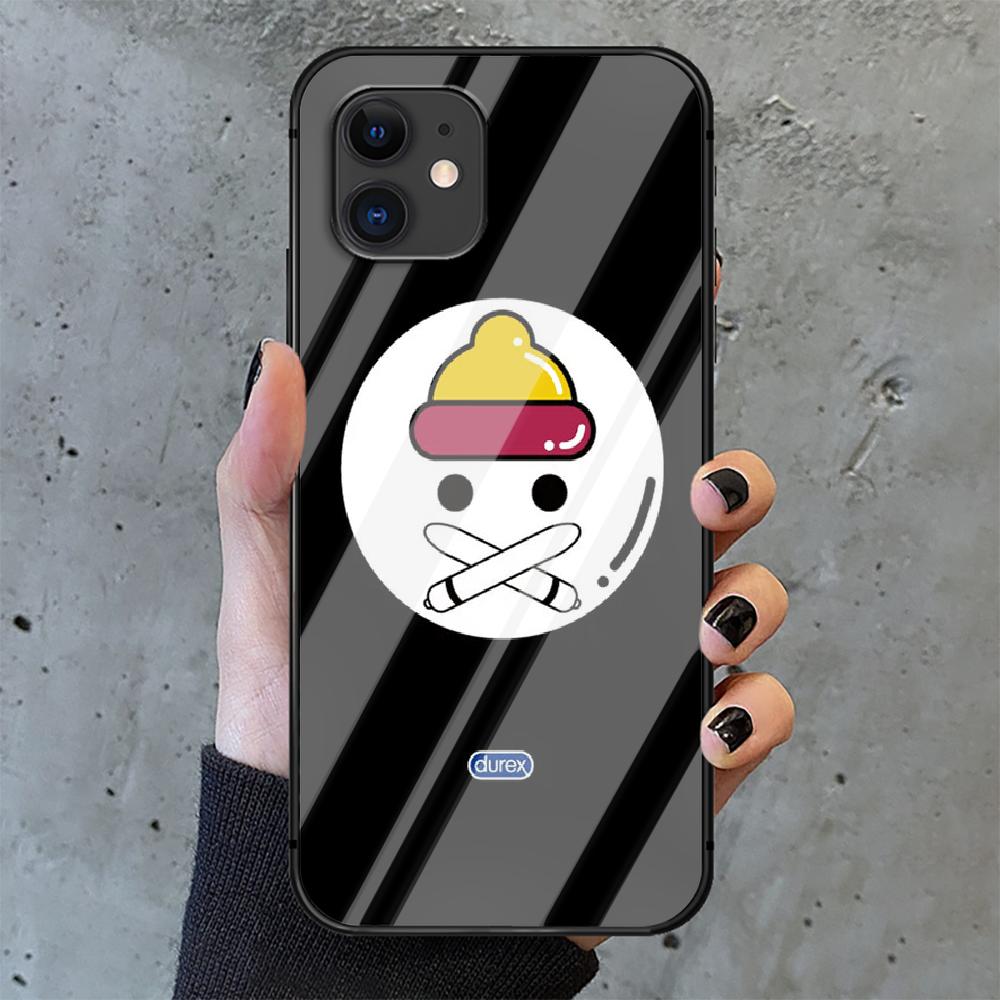 Husă pentru telefon din sticlă temperată Durex, marca de prezervative sexy, pentru iPhone 6 7 8 11 12 13 x xs xr pro max Plus Samsung Galaxy Xiaomi Redmi Tpu Hot 3D
