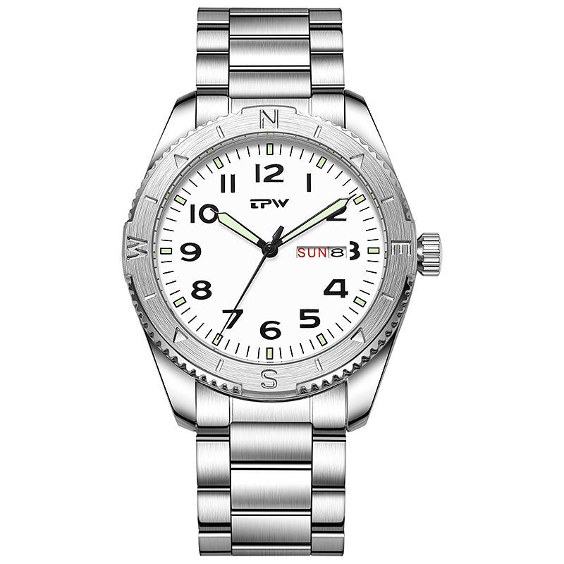 Reloj TPW para Hombre Marca Superior Fecha Reloj para Hombre Negocios Relojes Masculinos Impermeable Lujos Relojes de Pulsera para Hombre para Hombres
