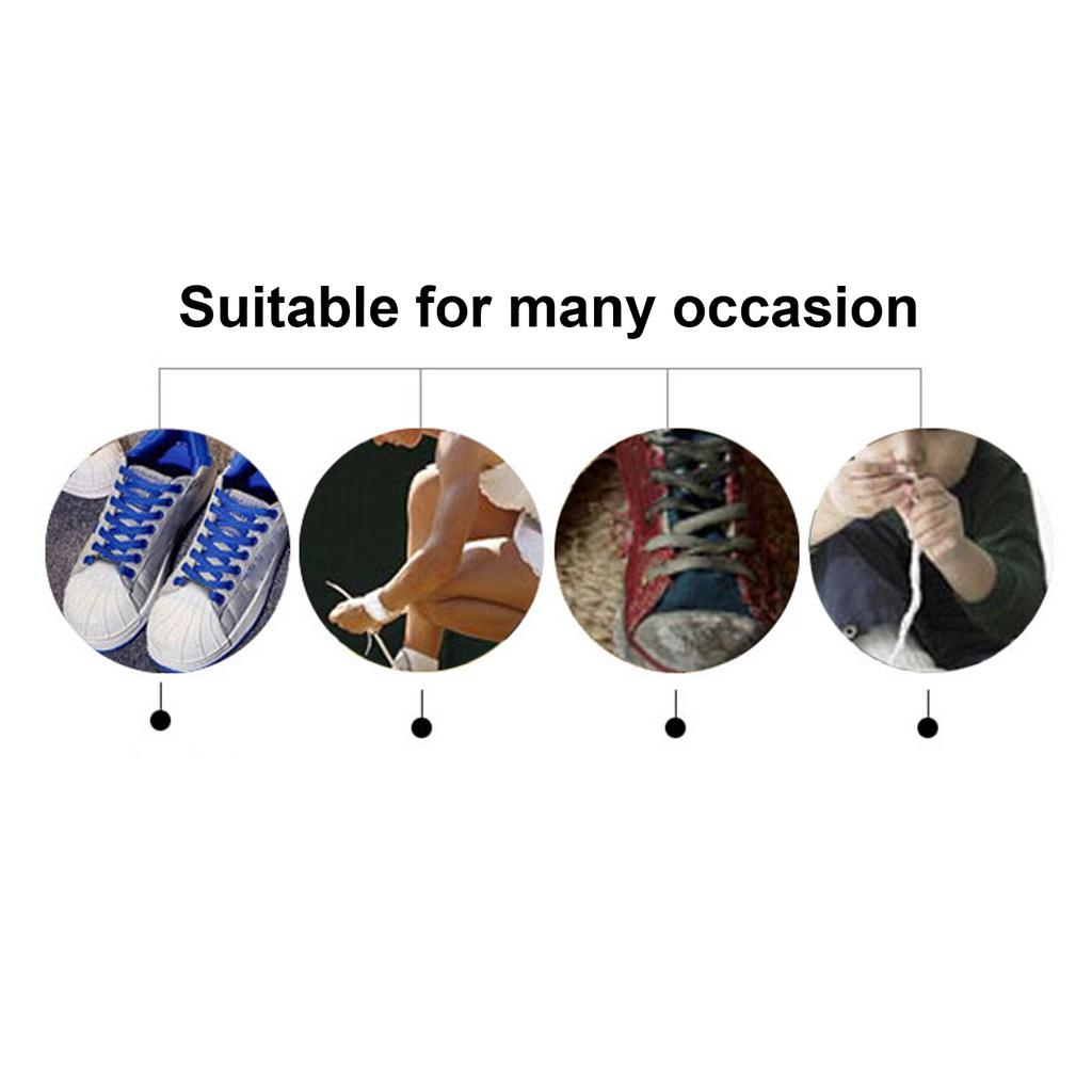 12pcs Professional No Tie Shoelaces Travel Portable Waterproof Elastic Silicone Shoelace
